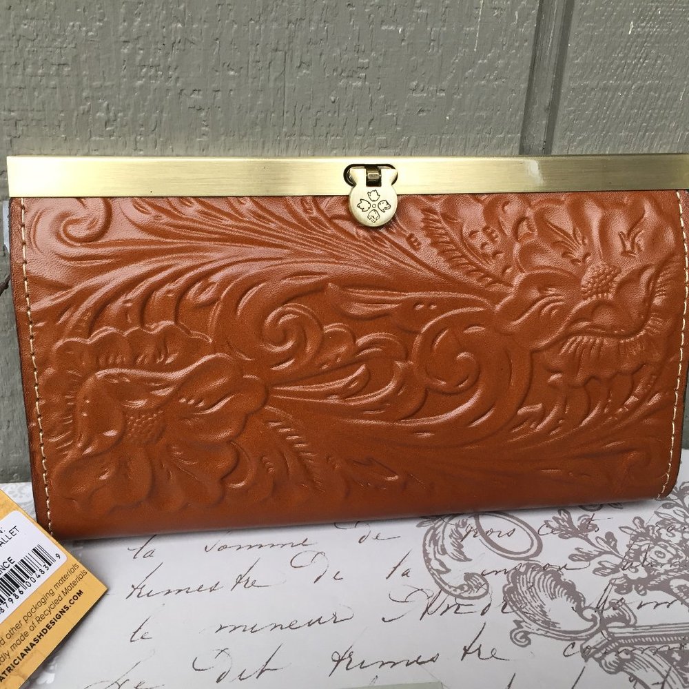 NEW Patricia Nash Cauchy wallet tooled leather clutch wallet Brand New NWT